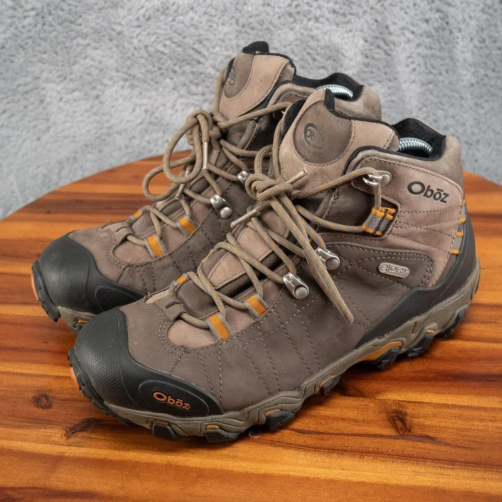 Oboz Bridger Men's Mid B-DRY Hiking Boots, Sudan, 8 US